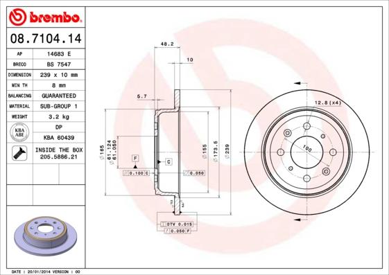 AP 14683 E - Bremžu diski www.autospares.lv