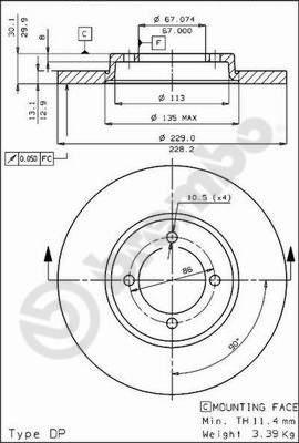 AP 14090 - Bremžu diski autospares.lv