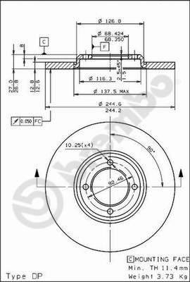 AP 14100 - Bremžu diski autospares.lv