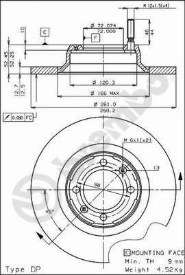 AP 14102 - Тормозной диск www.autospares.lv