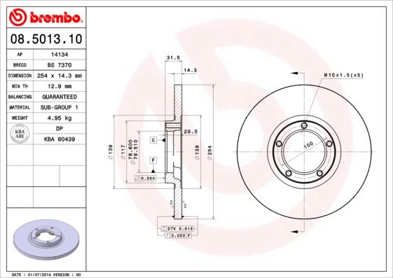 AP 14134 - Bremžu diski www.autospares.lv