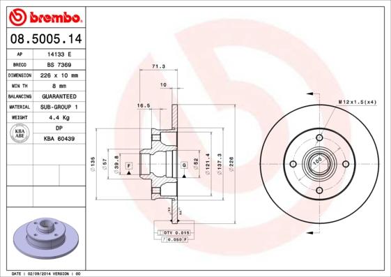 AP 14133 E - Bremžu diski autospares.lv