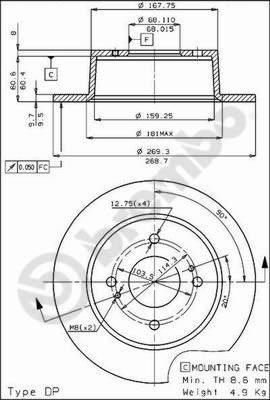 AP 14123 - Bremžu diski autospares.lv