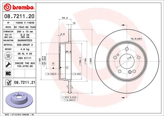 AP 14849 V - Bremžu diski www.autospares.lv