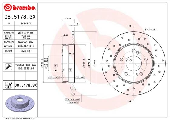 AP 14845 X - Bremžu diski www.autospares.lv