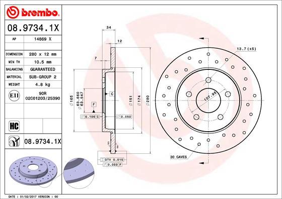 AP 14869 X - Bremžu diski autospares.lv