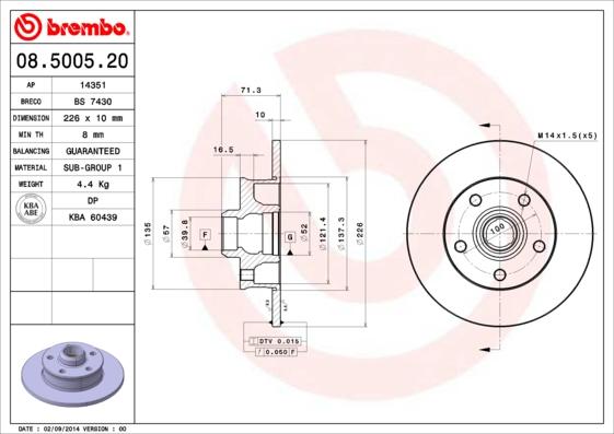 AP 14351 - Bremžu diski autospares.lv