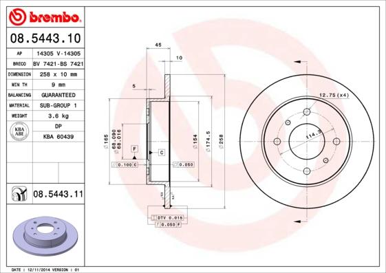 AP 14305 - Bremžu diski www.autospares.lv