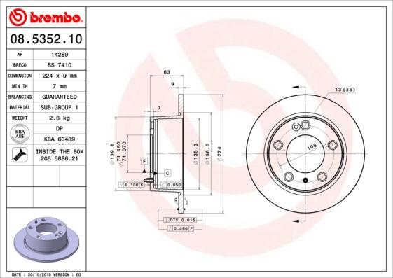 AP 14289 - Bremžu diski autospares.lv