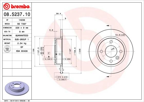 AP 14236 - Bremžu diski autospares.lv