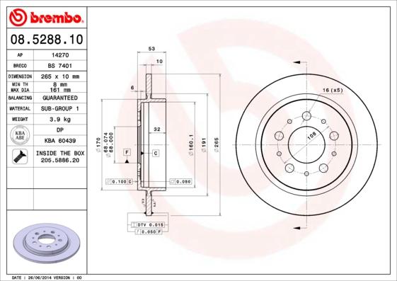 AP 14270 - Bremžu diski www.autospares.lv