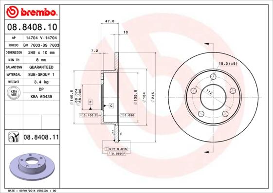 AP 14704 V - Bremžu diski www.autospares.lv