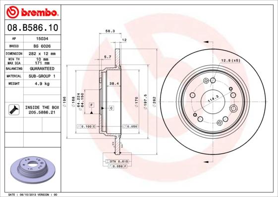 AP 15034 - Bremžu diski autospares.lv