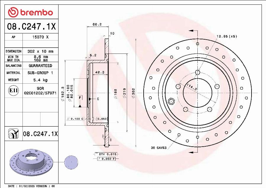 AP 15070 X - Bremžu diski www.autospares.lv