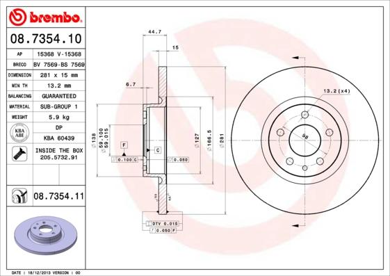 AP 15368 - Bremžu diski www.autospares.lv