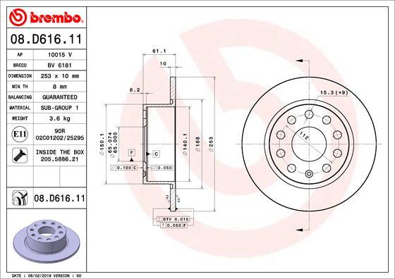 AP 10015V - Bremžu diski autospares.lv