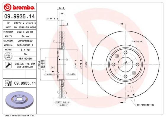 AP 24979 E - Тормозной диск www.autospares.lv