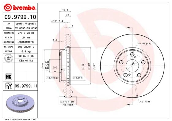 AP 24971 - Тормозной диск www.autospares.lv