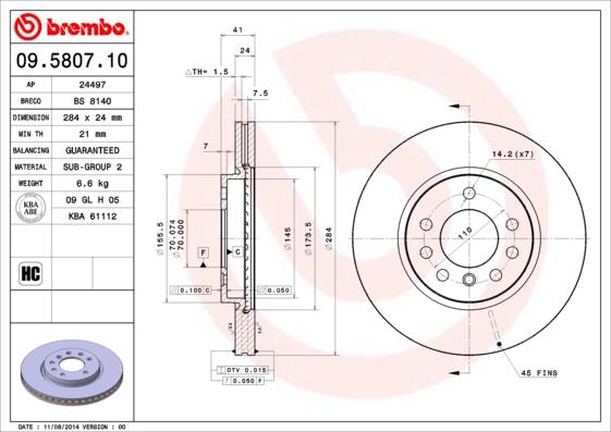 AP 24497 - Bremžu diski autospares.lv