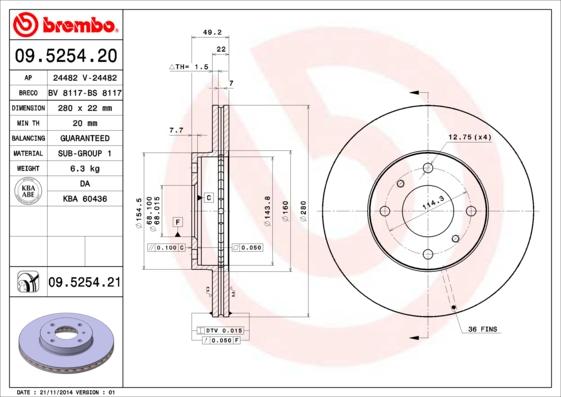 AP 24482 - Bremžu diski autospares.lv