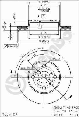 AP 24429 - Bremžu diski www.autospares.lv