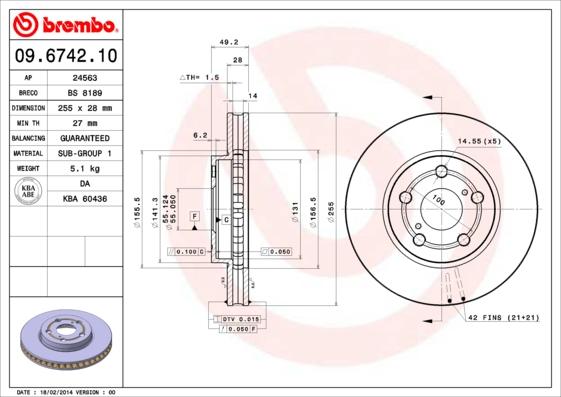 AP 24563 - Bremžu diski autospares.lv