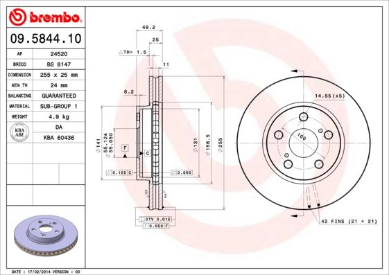 AP 24520 - Bremžu diski autospares.lv