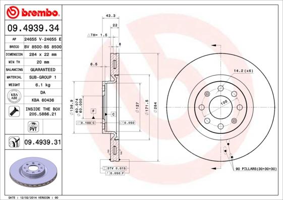 AP 24655 E - Bremžu diski www.autospares.lv