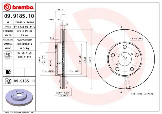 AP 24848 - Bremžu diski autospares.lv