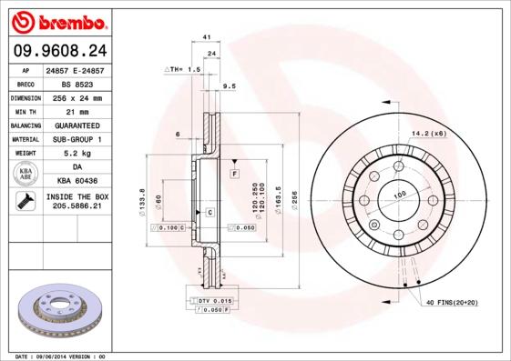 AP 24857 E - Bremžu diski autospares.lv