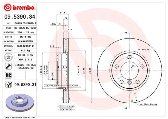 AP 24819 E - Bremžu diski autospares.lv