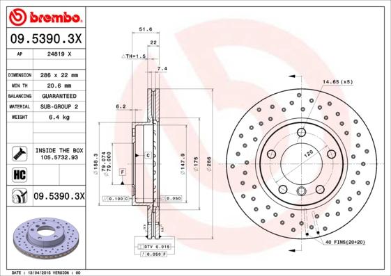 AP 24819 X - Bremžu diski autospares.lv