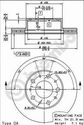 AP 24813 - Bremžu diski autospares.lv