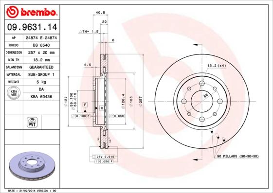 AP 24874 E - Bremžu diski autospares.lv