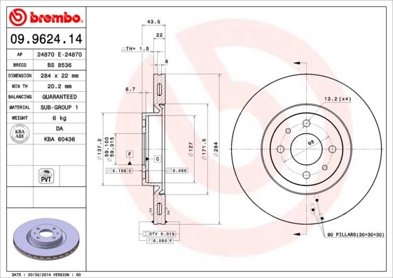 AP 24870 E - Bremžu diski autospares.lv