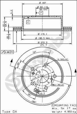 AP 24350 - Bremžu diski www.autospares.lv