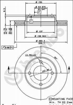 AP 24298 - Bremžu diski www.autospares.lv