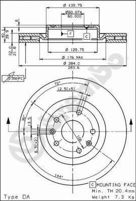 AP 24244 - Bremžu diski www.autospares.lv