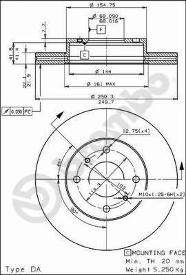 AP 24201 - Bremžu diski www.autospares.lv