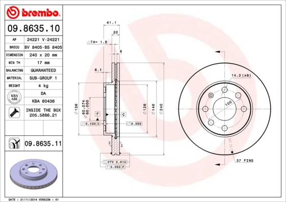 AP 24221 - Bremžu diski autospares.lv