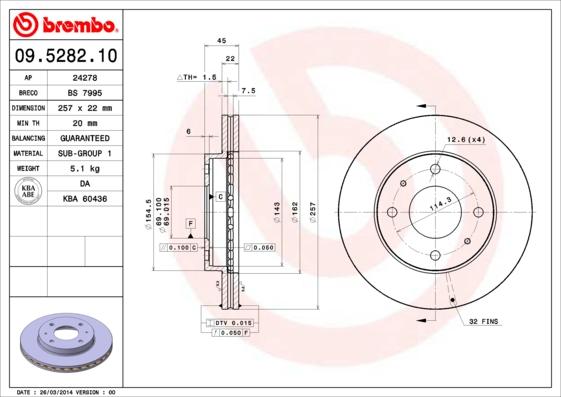 AP 24278 - Bremžu diski www.autospares.lv