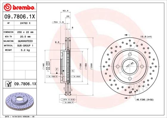 AP 24760 X - Bremžu diski autospares.lv