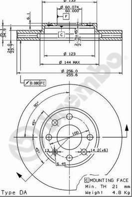 AP 24738 V - Bremžu diski autospares.lv