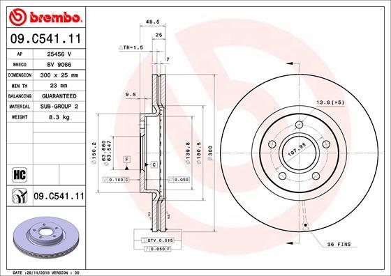 AP 25456V - Bremžu diski autospares.lv