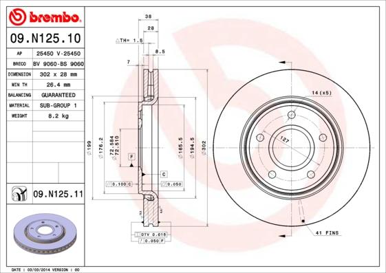 AP 25450 - Bremžu diski www.autospares.lv