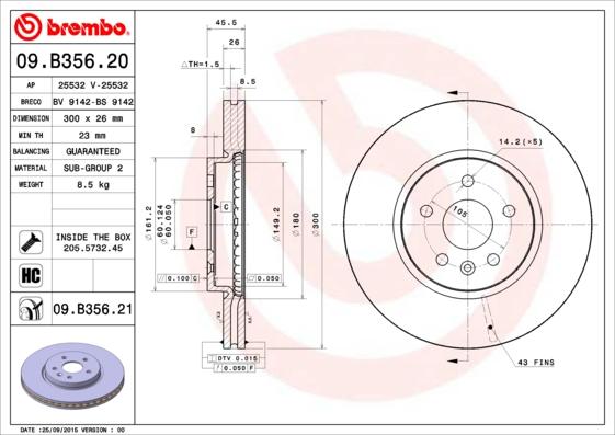 AP 25532 - Bremžu diski autospares.lv