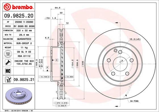 AP 25090 - Bremžu diski www.autospares.lv