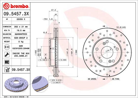 AP 25055 X - Bremžu diski www.autospares.lv