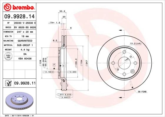 AP 25030 E - Тормозной диск www.autospares.lv