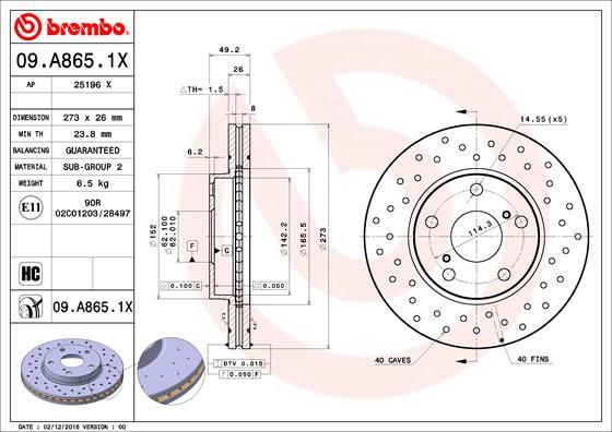 AP 25196 X - Bremžu diski autospares.lv